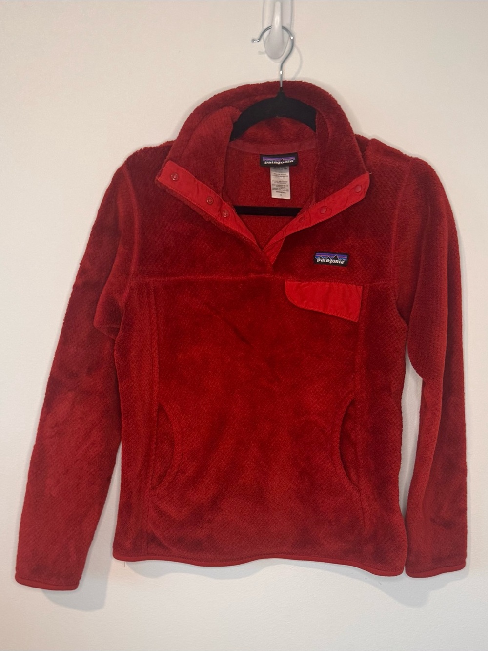 Patagonia Women’s Re-Tool Snap-T Fleece Pullover Red Size Small